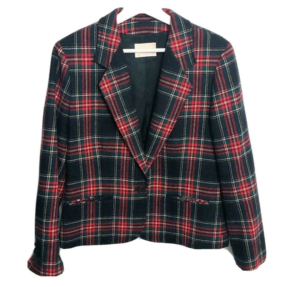 Pendleton Vintage Blazer Jacket Plaid Check